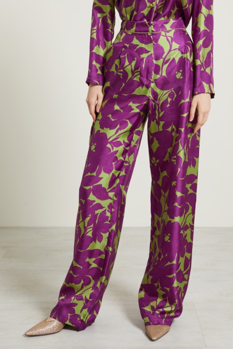 Pantaloni a palazzo in twill Intrend - 2