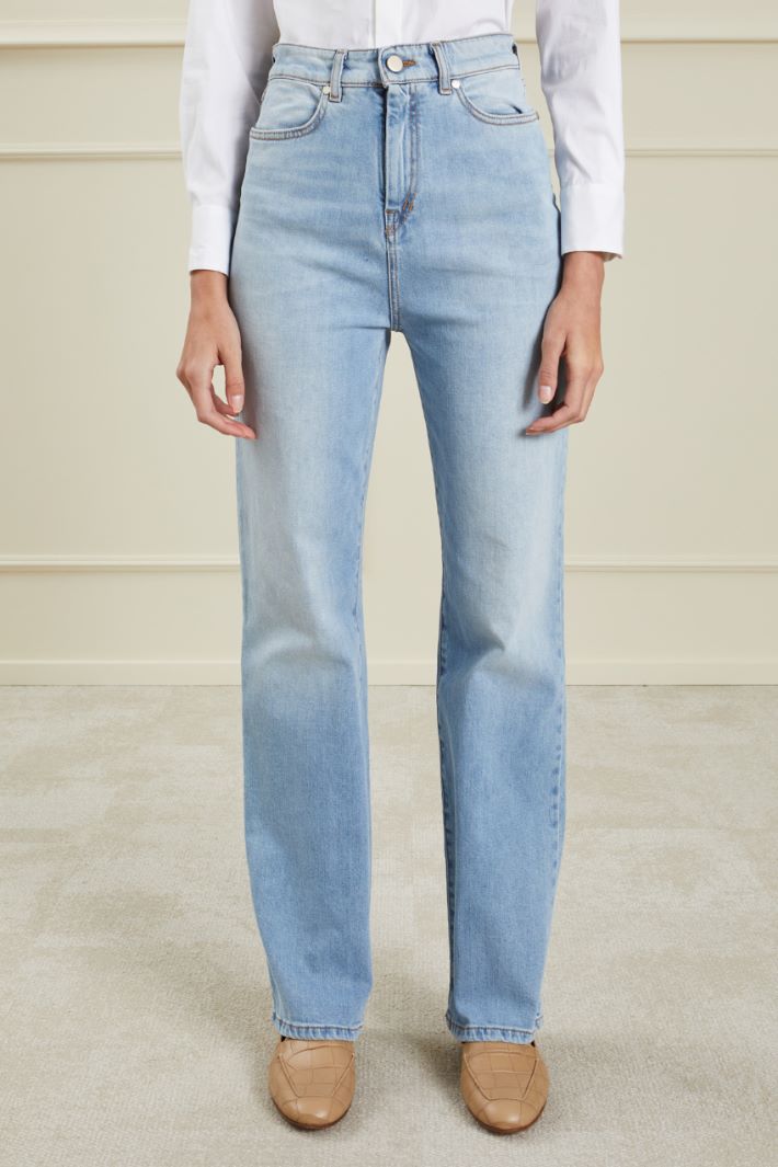 Cotton denim trousers  Intrend