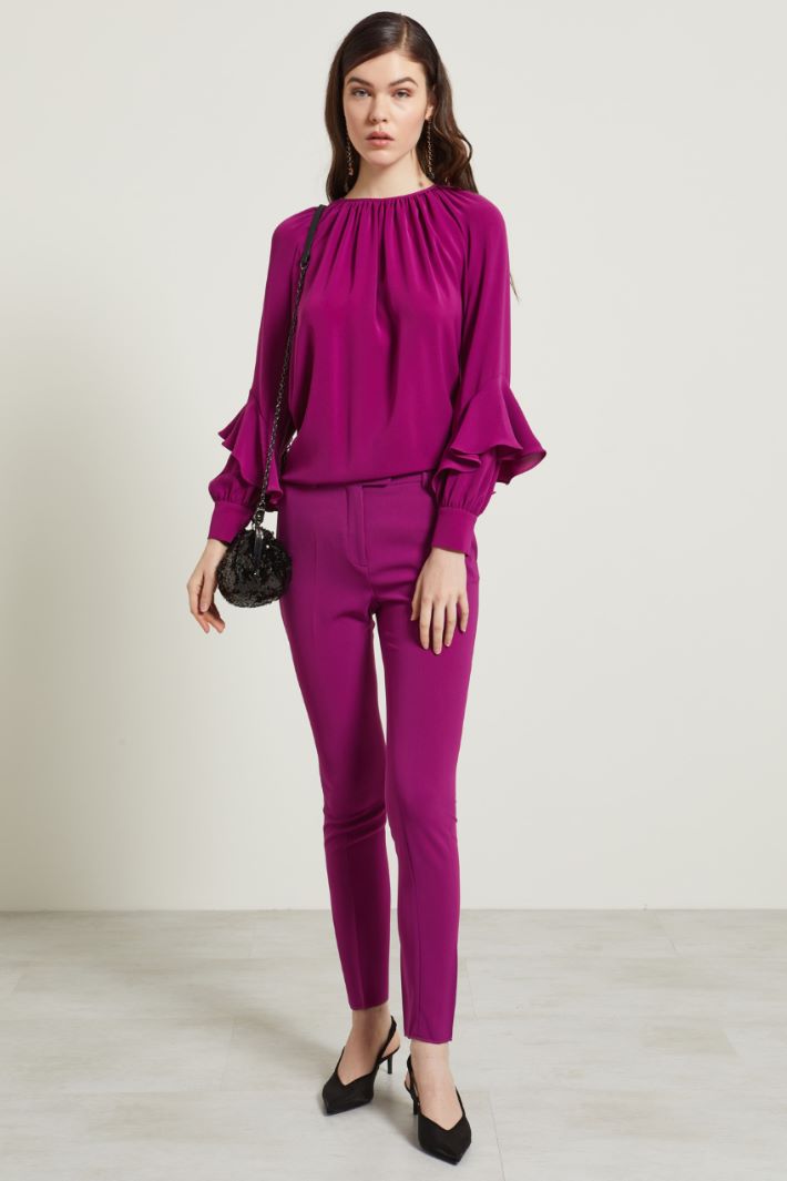 Blusa con volant