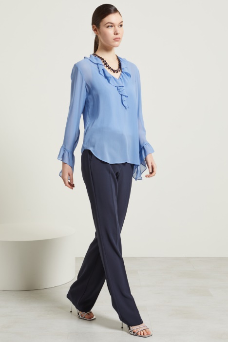 Blusa con rouches Intrend