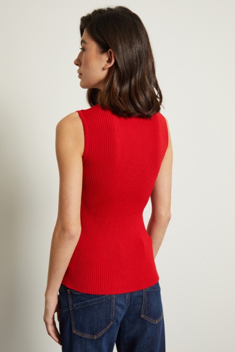 Top in maglia a coste Intrend - 2