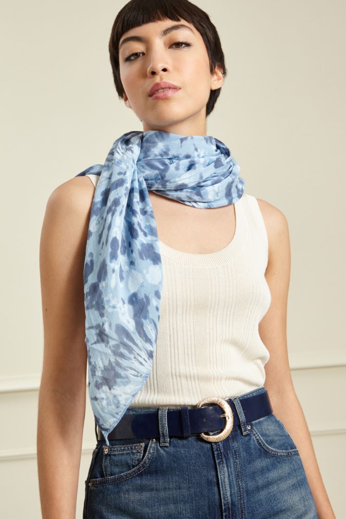 Printed voile stole Intrend