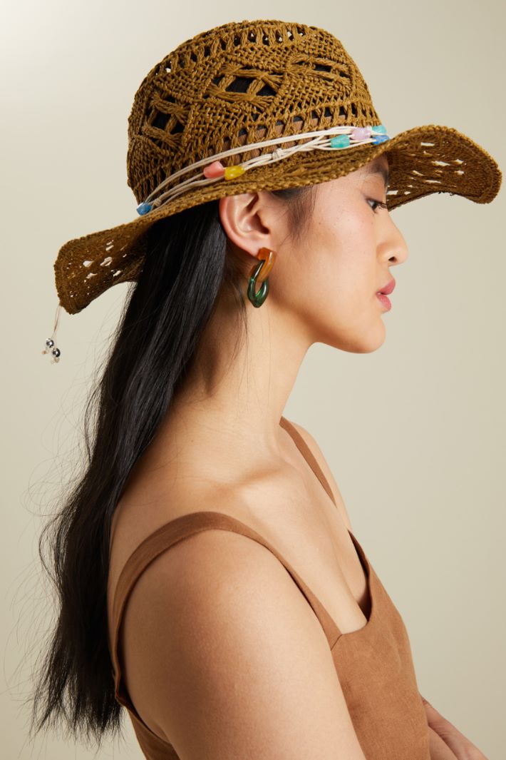 Raffia crochet hat Intrend