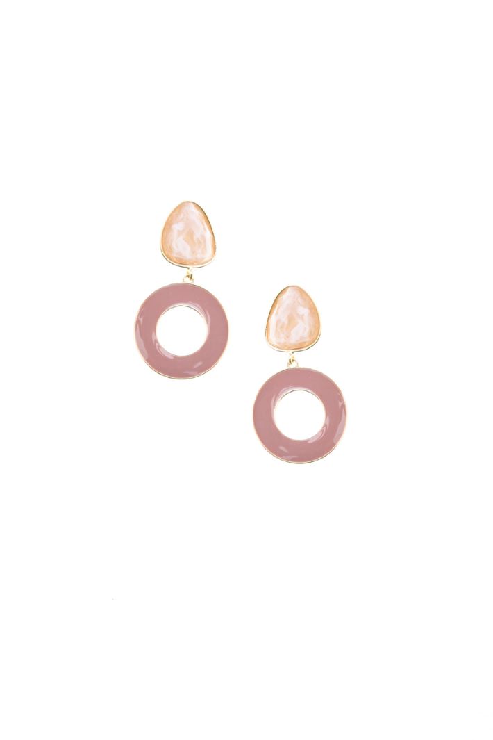 Geometrical resin earrings Intrend