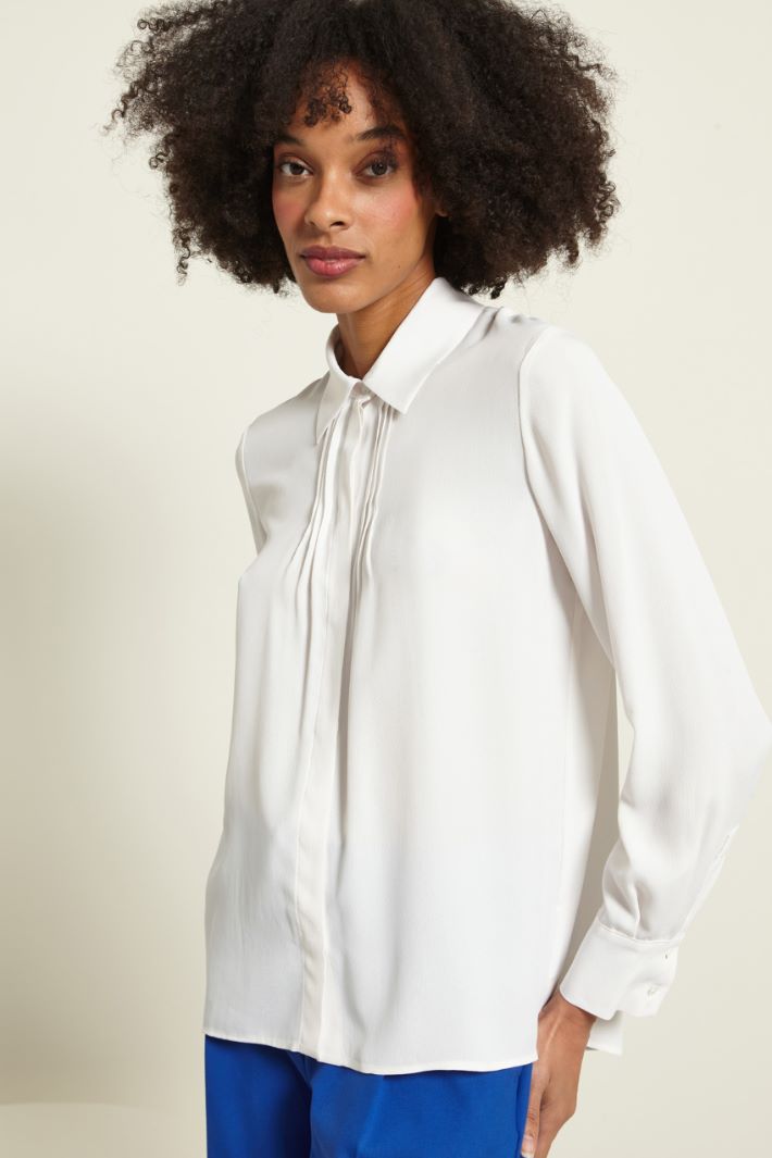 Camicia con pieghe cucite Intrend - 3