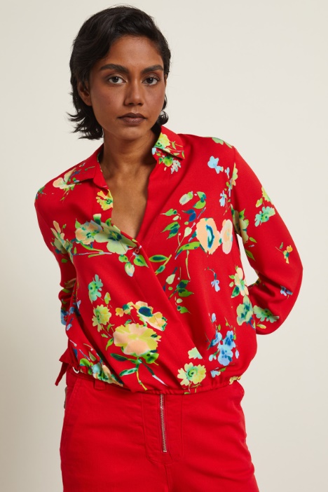 Blusa con incrocio Intrend