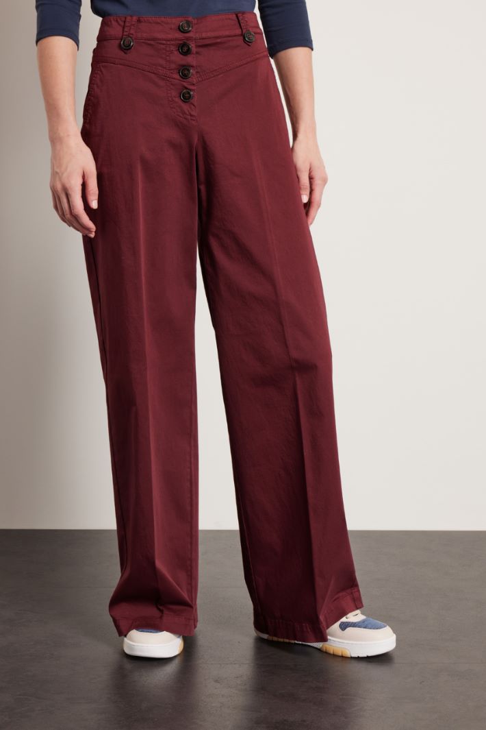 Pantaloni con bottoni a vista Intrend - 3