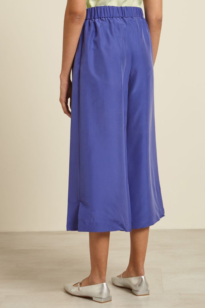 Pantaloni ampi in pura seta Intrend - 3