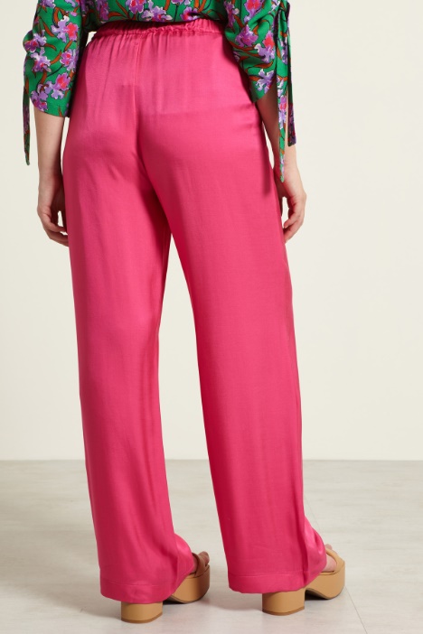 Pantaloni fluidi in twill  Intrend - 2