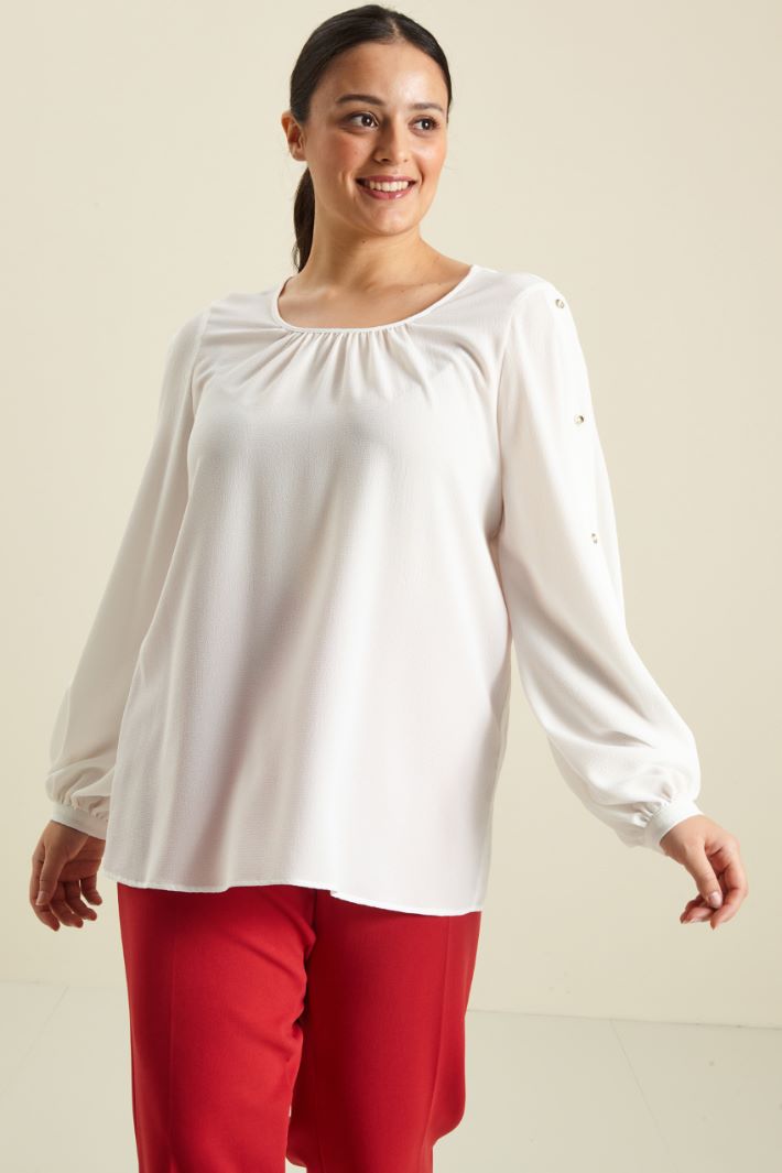 Hammered crepe blouse Intrend