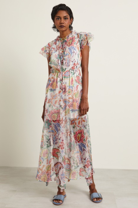 Abito in chiffon di seta lamé Intrend - 2