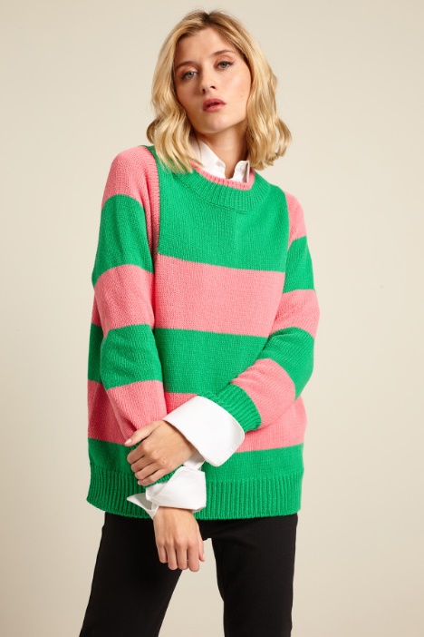 Maglia con motivo a intarsio Intrend