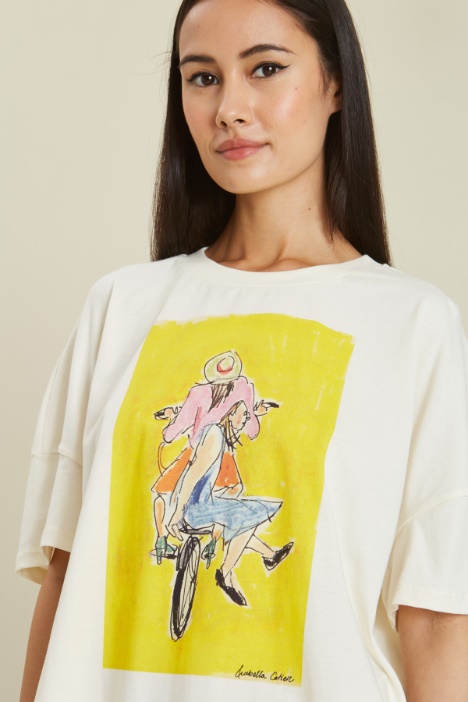 Printed cotton T-shirt Intrend