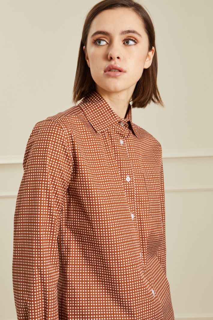 Camicia in popeline di cotone Intrend