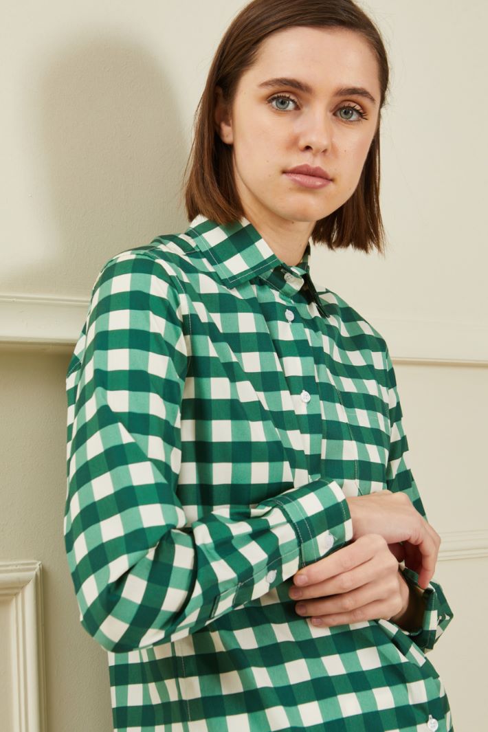 Camicia in popeline di cotone Intrend