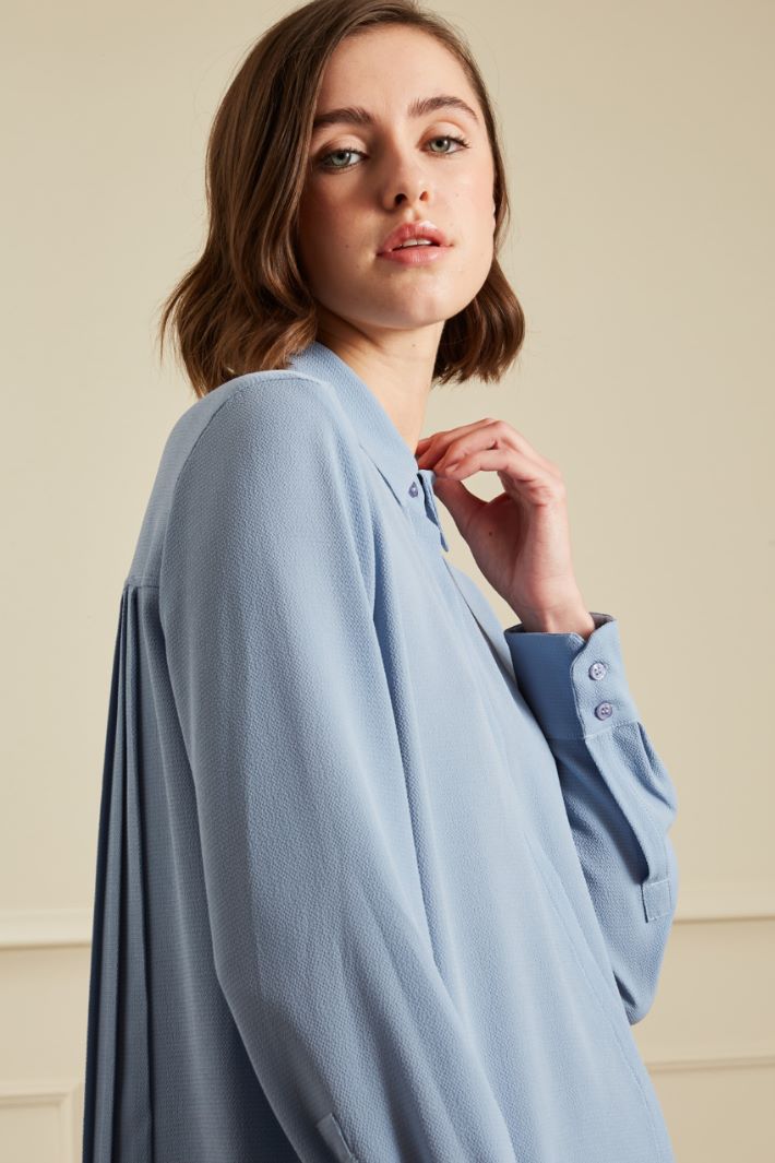 Camicia con dettaglio plissè