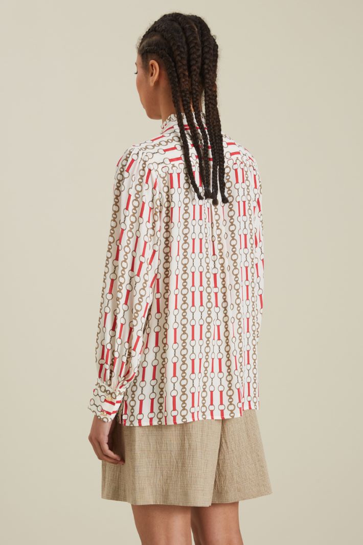 Camicia in crèpe de chine