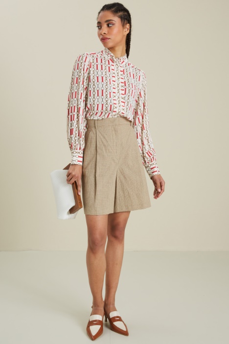 Camicia in crèpe de chine Intrend