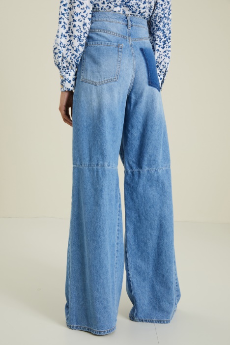 Jeans svasati in denim Intrend - 3