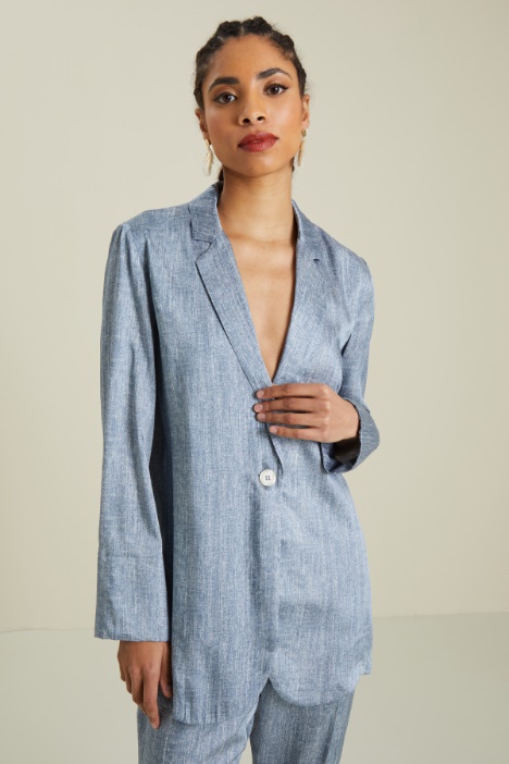 Blazer morbido in raso Intrend