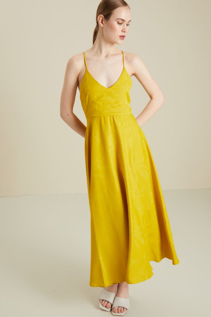 Abito midi jacquard