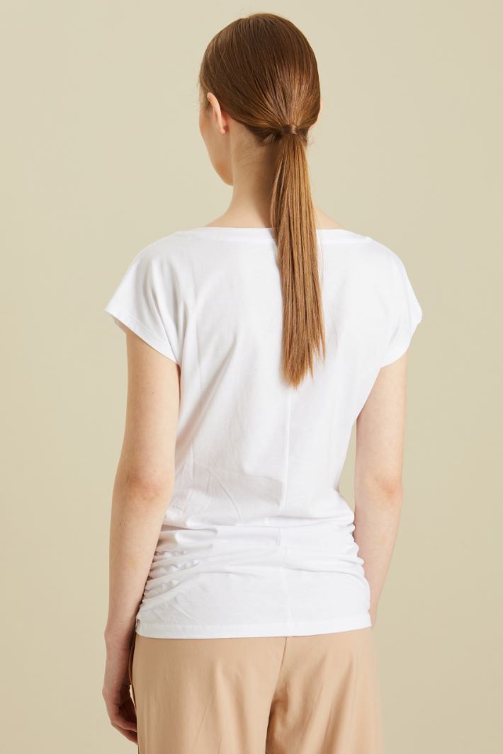 Embroidered cotton T-shirt Intrend