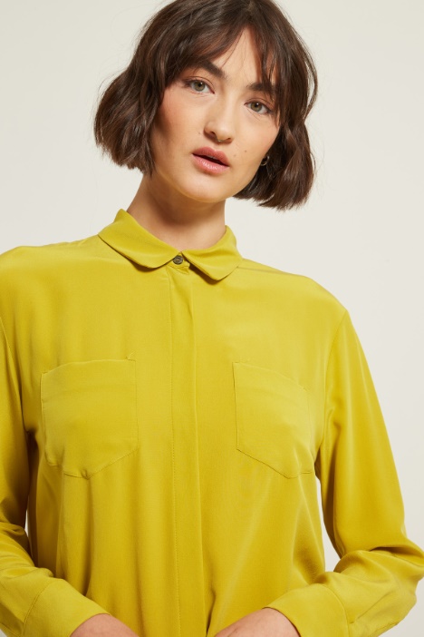 Camicia in crépe de chine Intrend