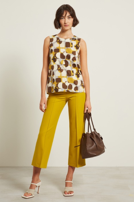 Pantaloni cropped stretch Intrend