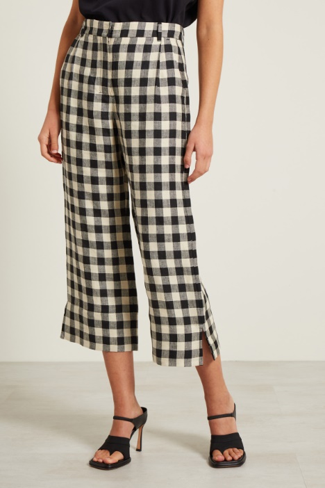Pantaloni in tela di puro lino Intrend - 2