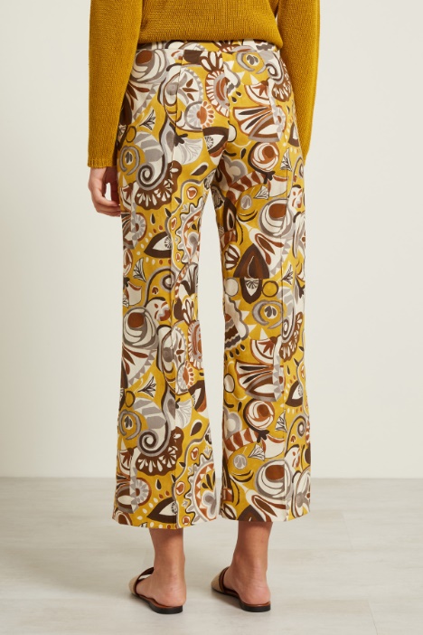 Pantaloni in popeline stampato Intrend - 3
