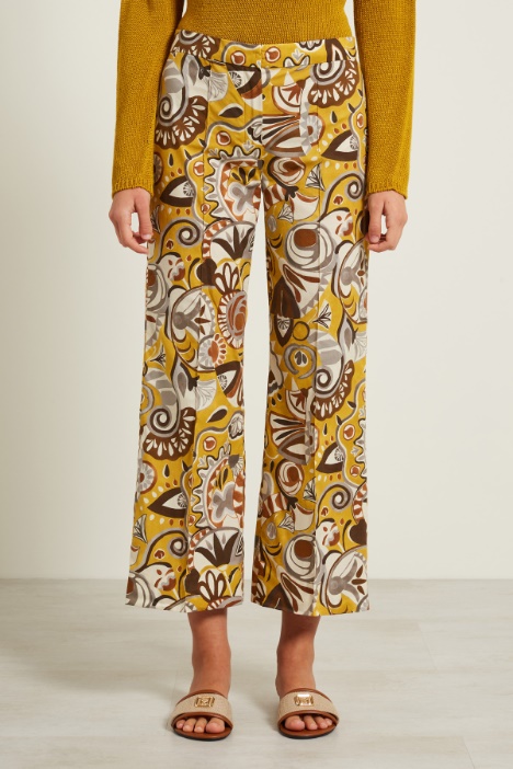 Pantaloni in popeline stampato Intrend - 2