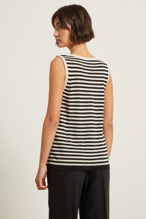 Top in maglia di lino Intrend - 2