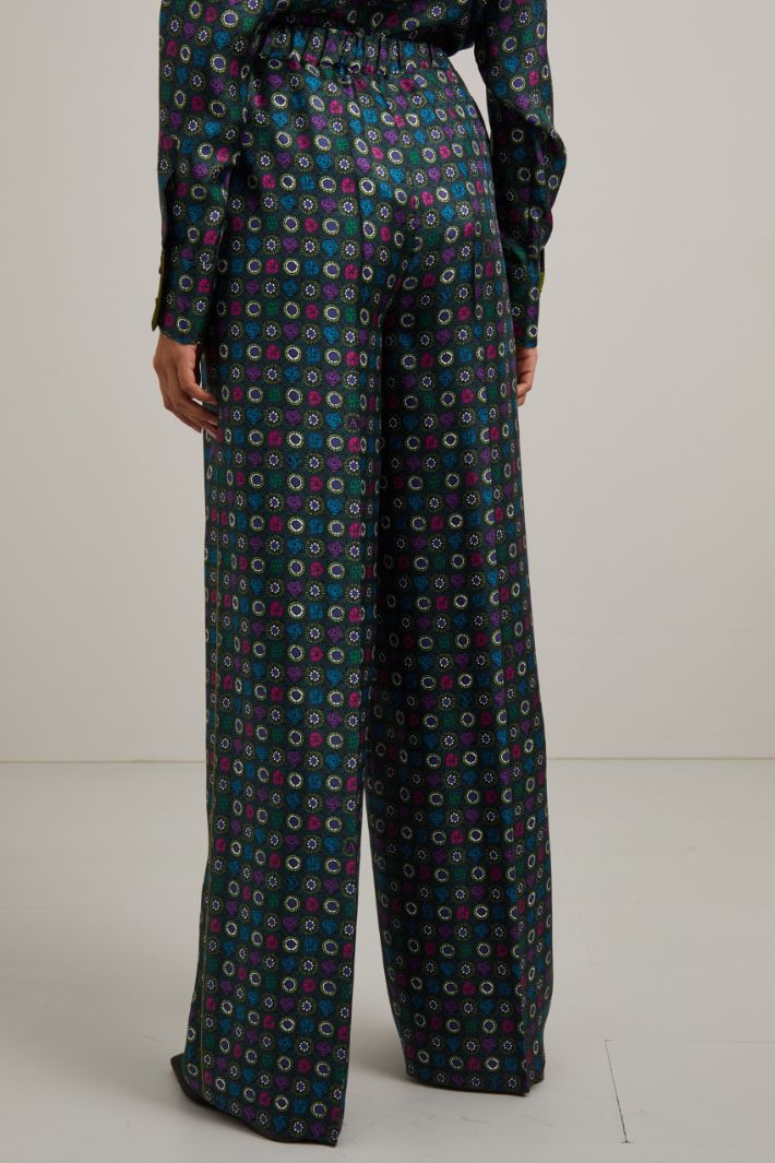 Pantaloni in twill di seta Intrend - 2