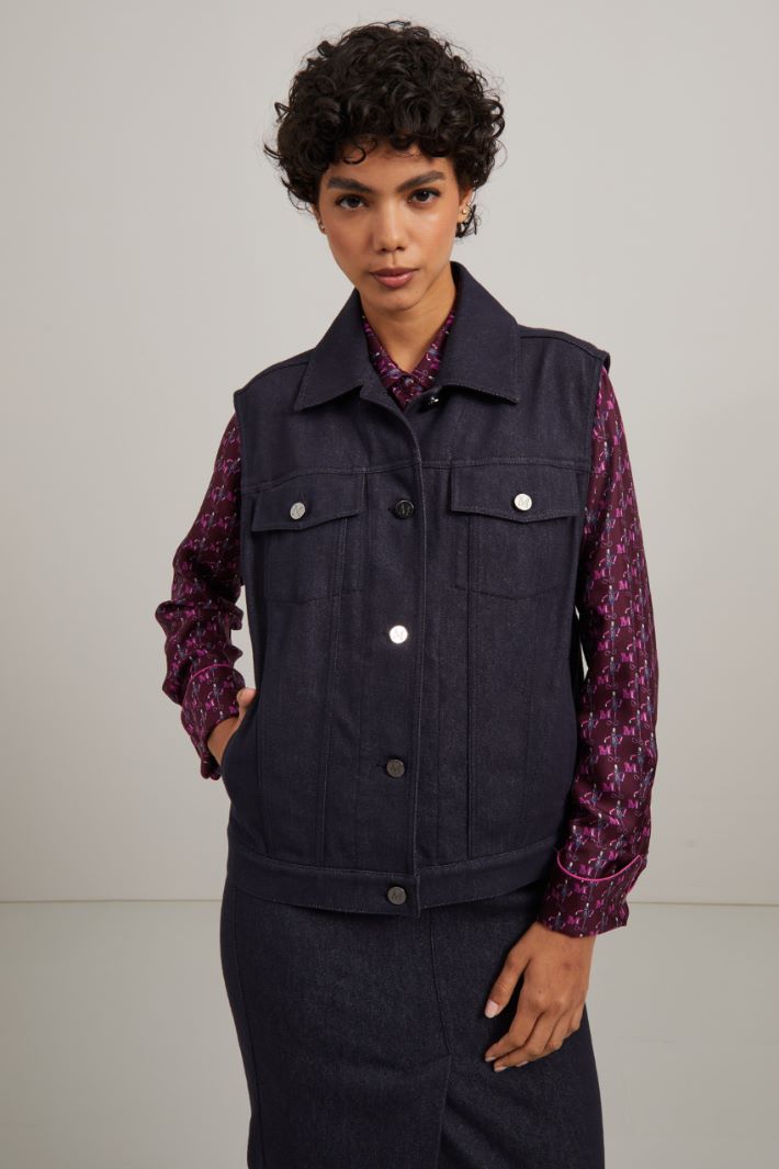 Gilet in denim Intrend - 3