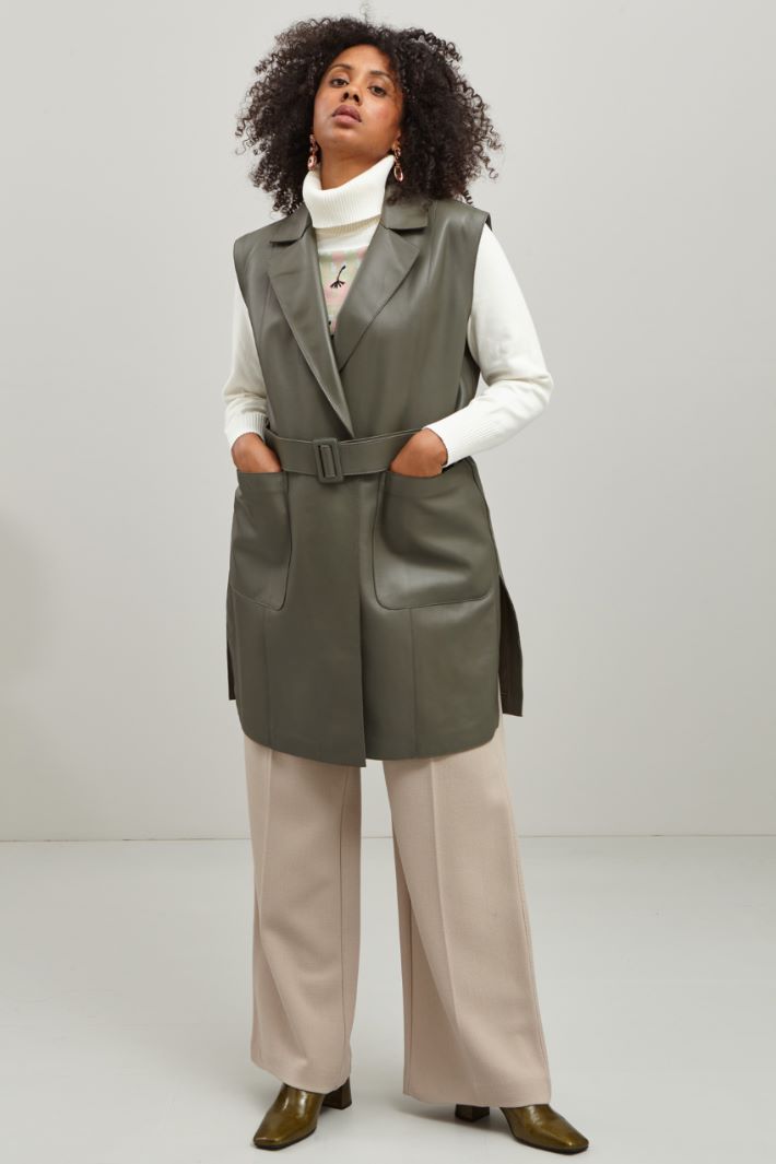 Gilet in vera pelle Intrend - 3