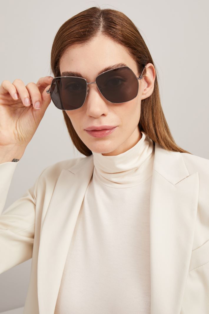 Oversized metal sunglasses Intrend