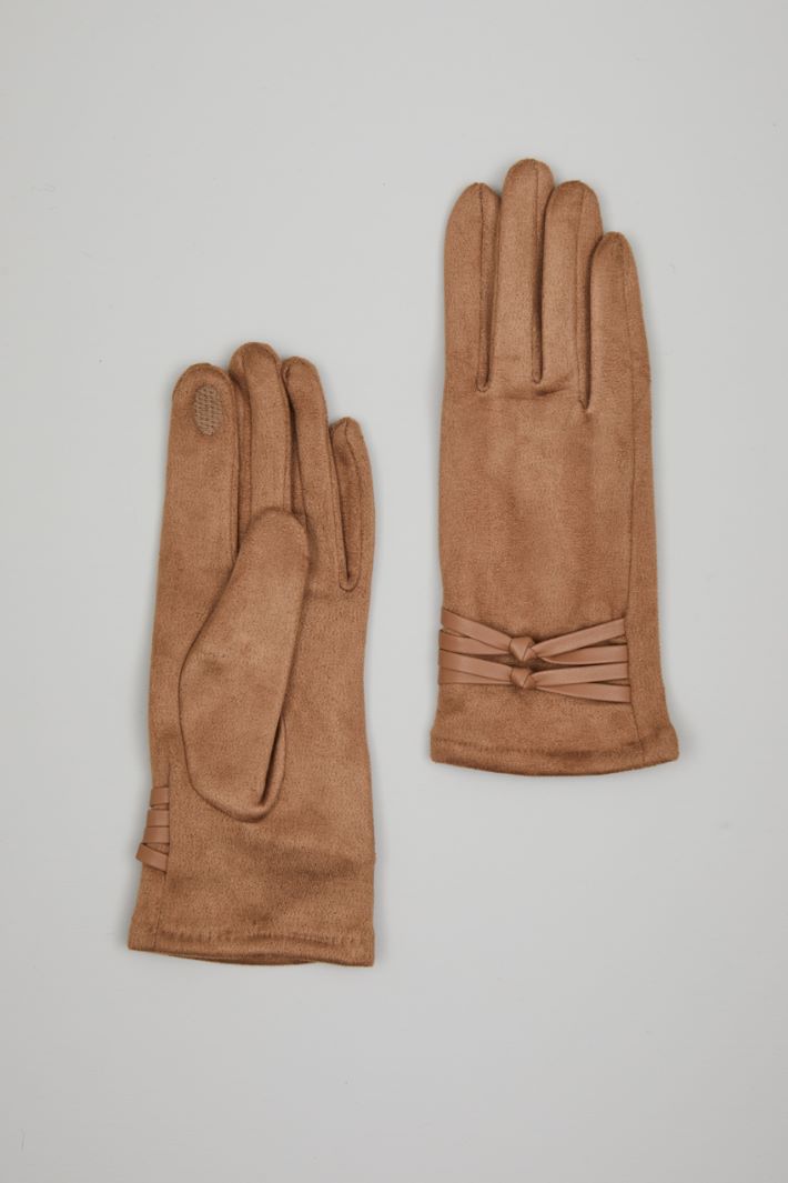 Suede-effect gloves Intrend