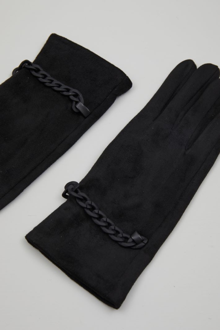 Suede effect gloves Intrend - 2