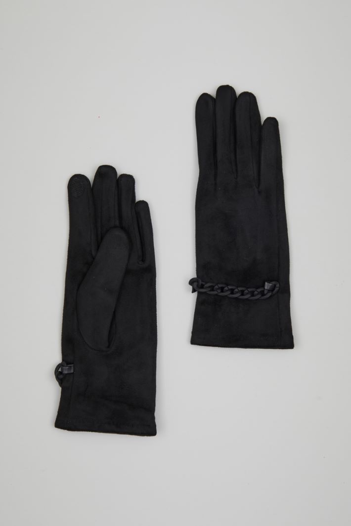 Suede effect gloves Intrend