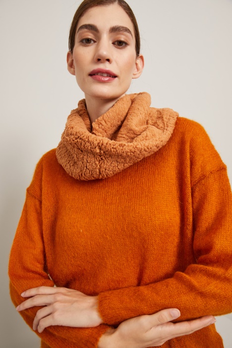 Estola efecto peluche