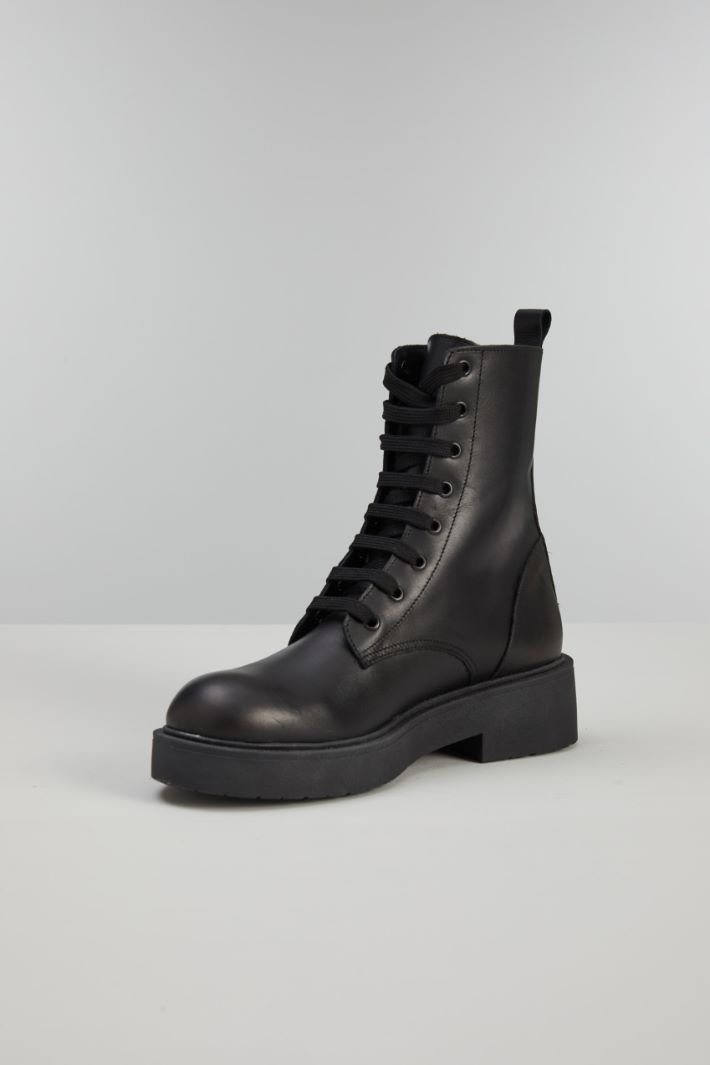 Leather combat boots Intrend - 3