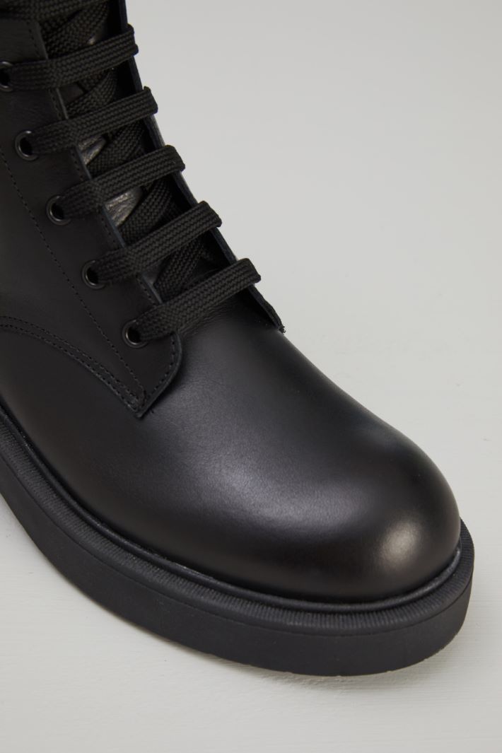 Leather combat boots Intrend - 4