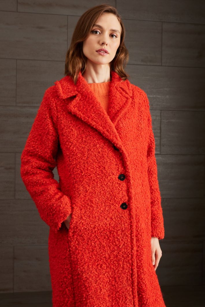 Cappotto bouclé in lana Intrend - 4