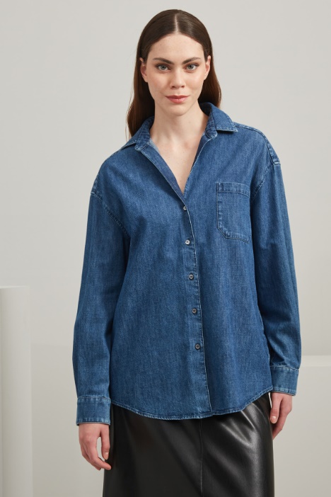 Camicia in denim di cotone Intrend