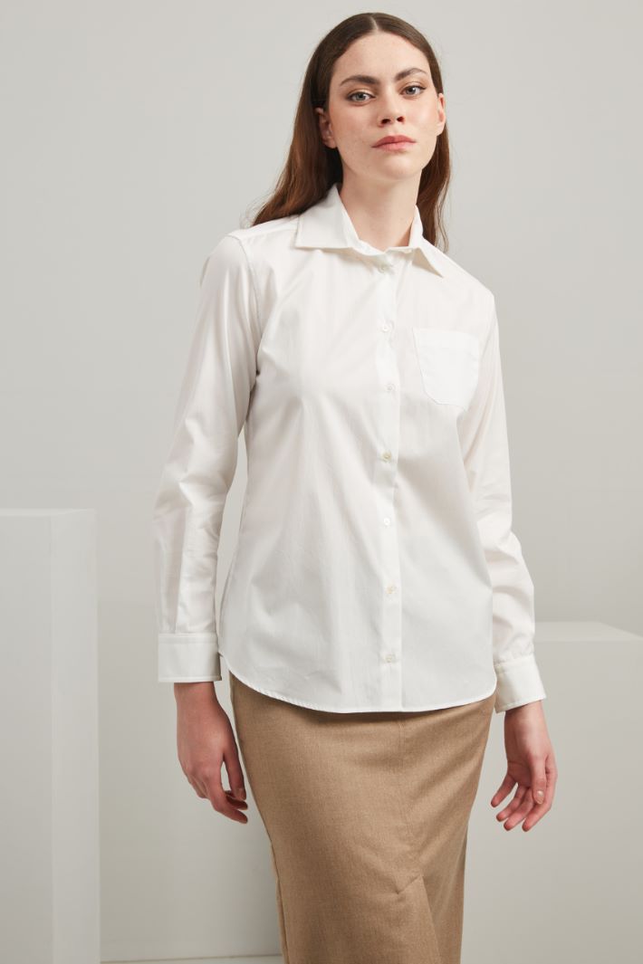 Cotton poplin shirt Intrend - 2