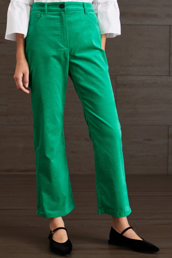 Pantaloni flare in velluto Intrend - 3