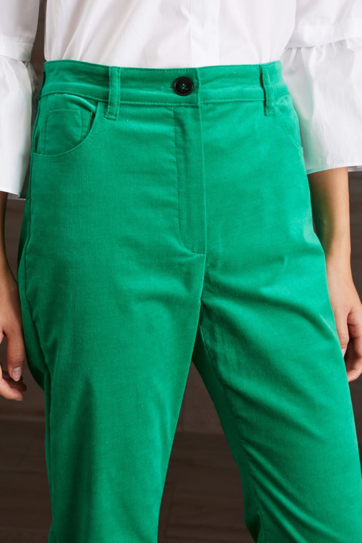 Pantaloni flare in velluto Intrend - 4