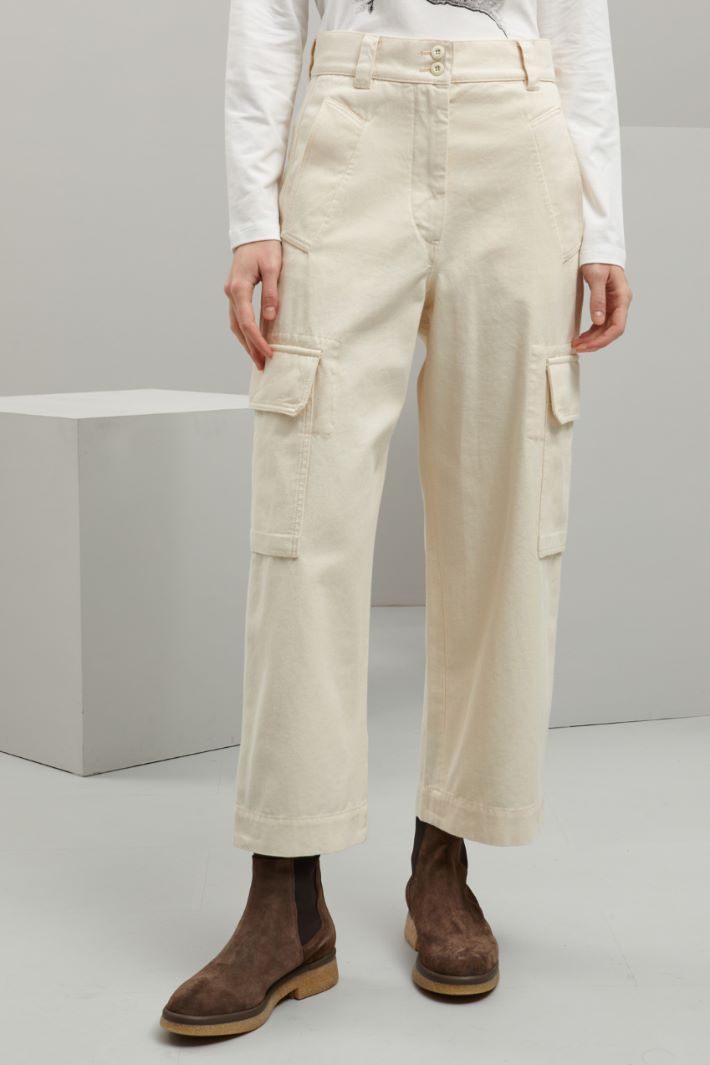 Pantaloni in puro cotone Intrend - 3