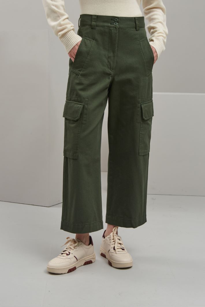 Pantaloni in puro cotone Intrend - 3