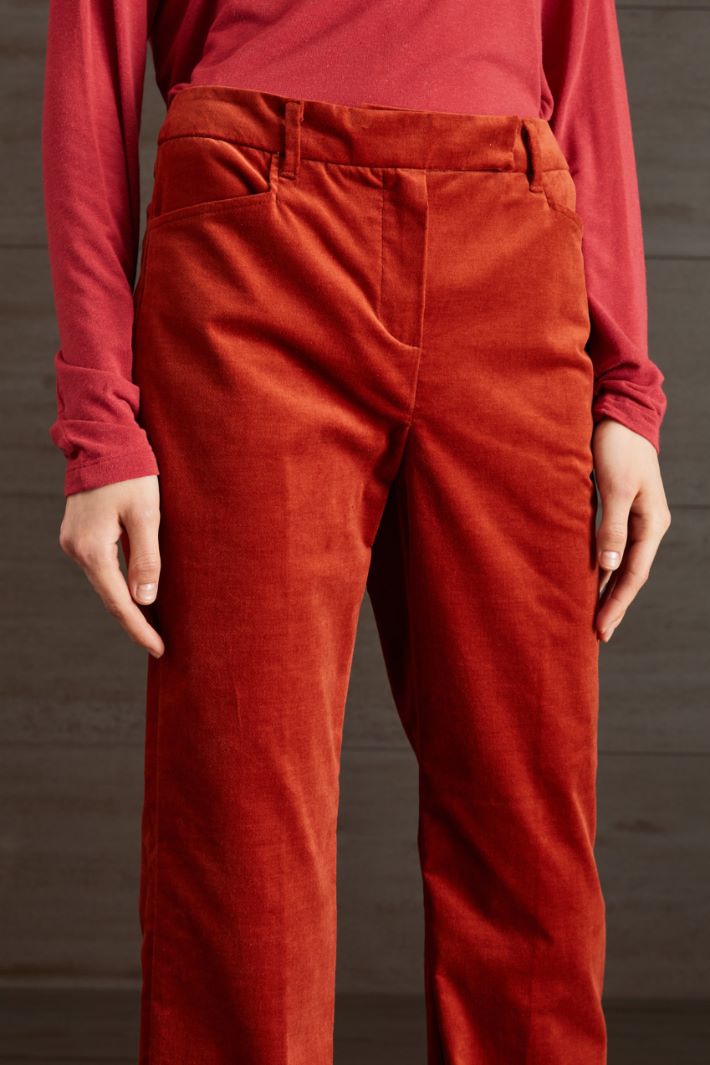 Pantaloni in velluto di cotone Intrend - 4